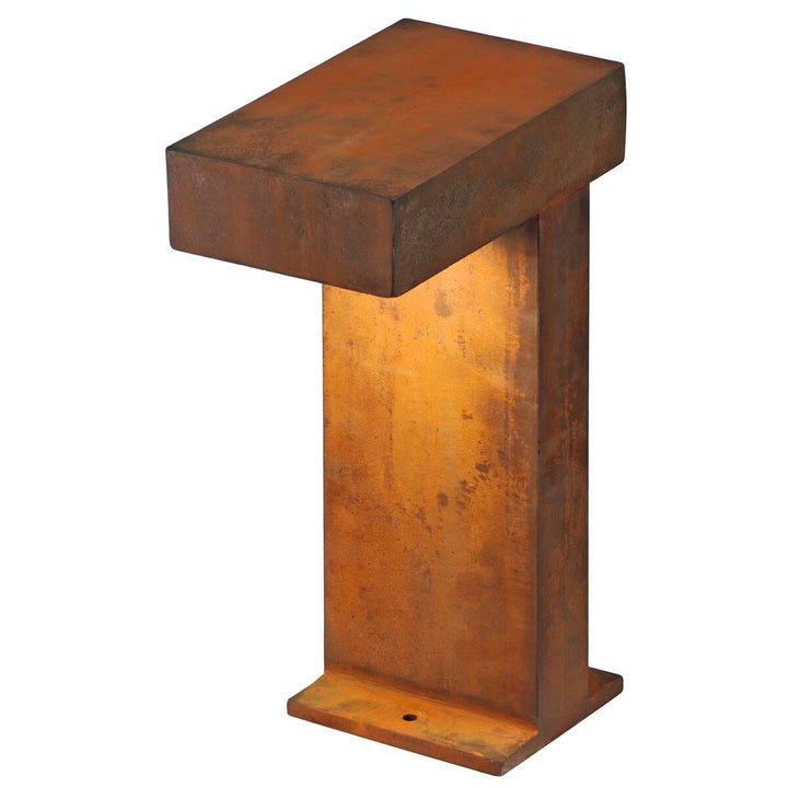 Rusty pullert 40 cm IP44-Utebelysning pullert-Slv-Rust-slv-230090-Lightup.no