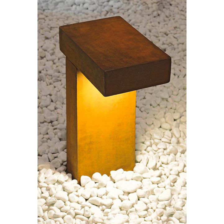 Rusty pullert 40 cm IP44-Utebelysning pullert-Slv-Rust-slv-230090-Lightup.no