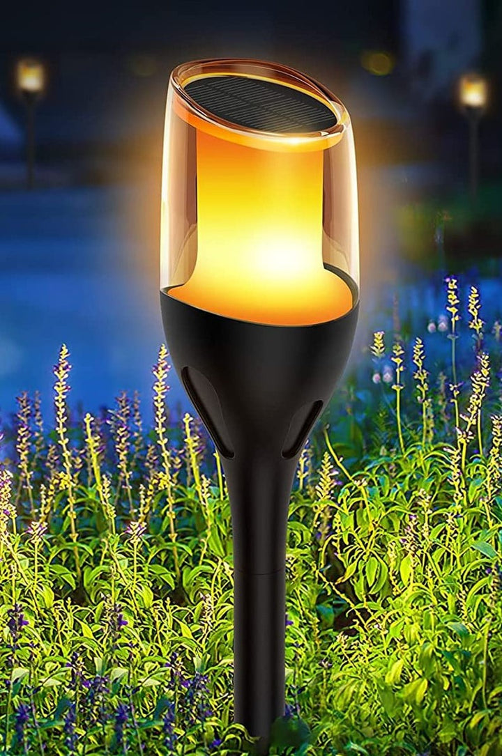 Solar Flame hagebelysning 1W 1600K IP65 - Solcelle-Utebelysning Hagebelysning-NorDesign-Svart-401321206-Lightup.no