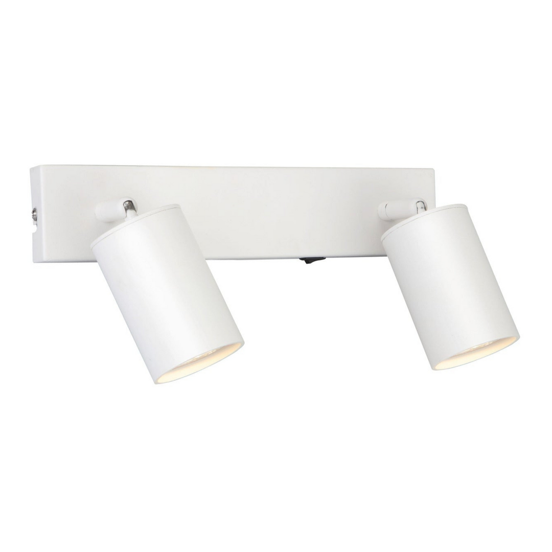 Toronto dobbel vegglampe - Hvit-Vegglamper-Ms - belysning-Hvit-9400496703-Lightup.no