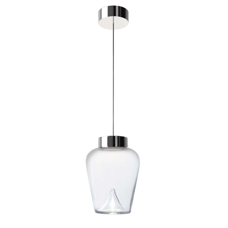 Aella Thin S takpendel - Krom/Klart glass-Takpendler-Leucos-Krom / Klar-LF-0008891-Lightup.no