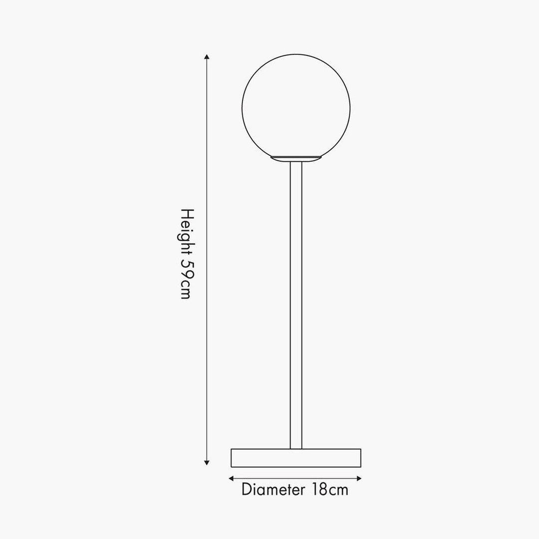 Arabella bordlampe 59 cm - Røyk/Messingfarget-Bordlamper-Pacific Lifestyle-Messing / Røyk-30-900-C-Lightup.no