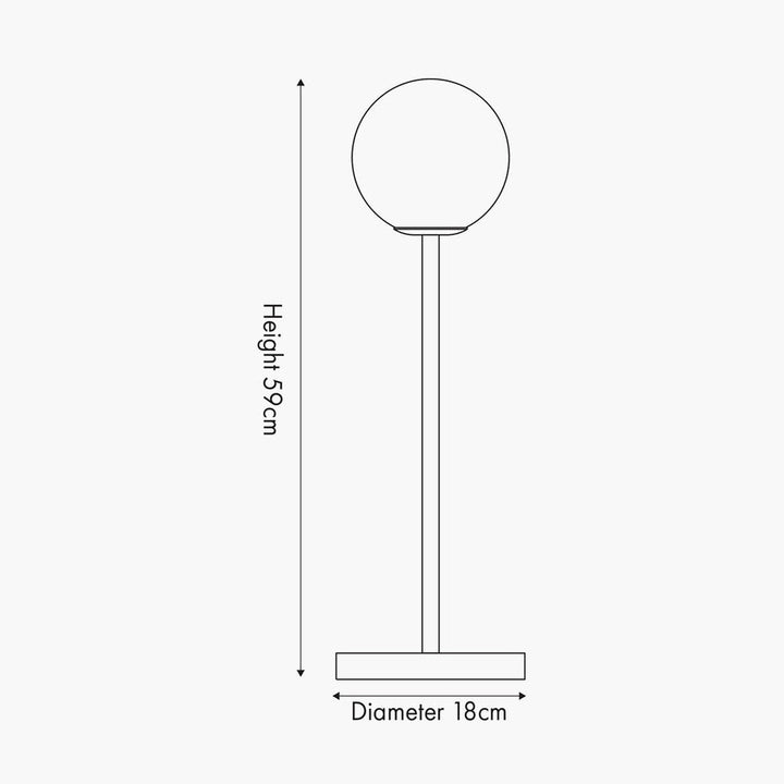 Arabella bordlampe 59 cm - Røyk/Messingfarget-Bordlamper-Pacific Lifestyle-Messing / Røyk-30-900-C-Lightup.no