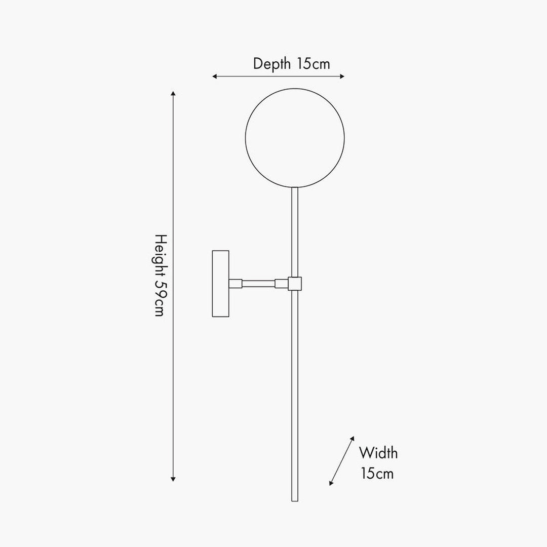 Arabella vegglampe - Røyk/Messingfarget-Vegglamper-Pacific Lifestyle-Messing / Røyk-39-022-Lightup.no