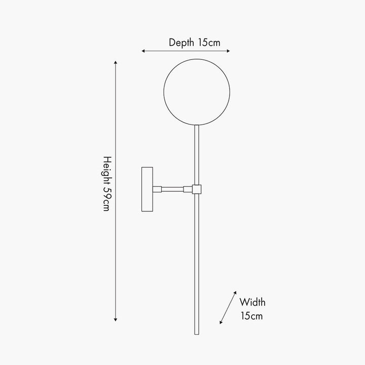 Arabella vegglampe - Røyk/Messingfarget-Vegglamper-Pacific Lifestyle-Messing / Røyk-39-022-Lightup.no