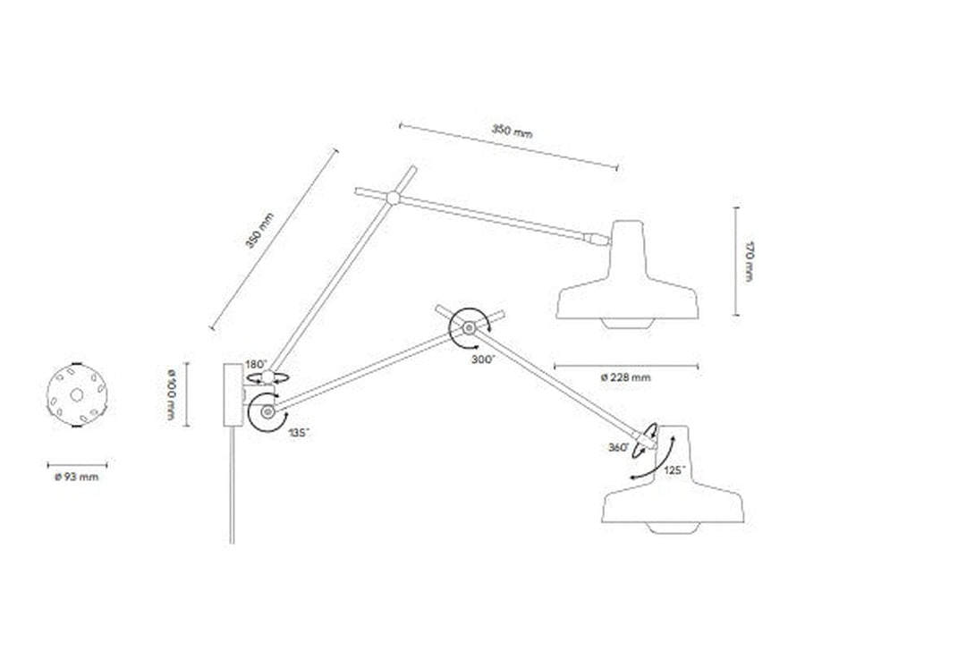 Arigato dobbel vegglampe - Hvit-Vegglamper-Grupa-Hvit-LF-AR-W2-W-Lightup.no