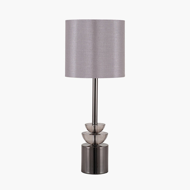 Arran bordlampe 45 cm - Røykfarget/Grå-Bordlamper-Pacific Lifestyle-Messing / Grå-30-799-C-Lightup.no