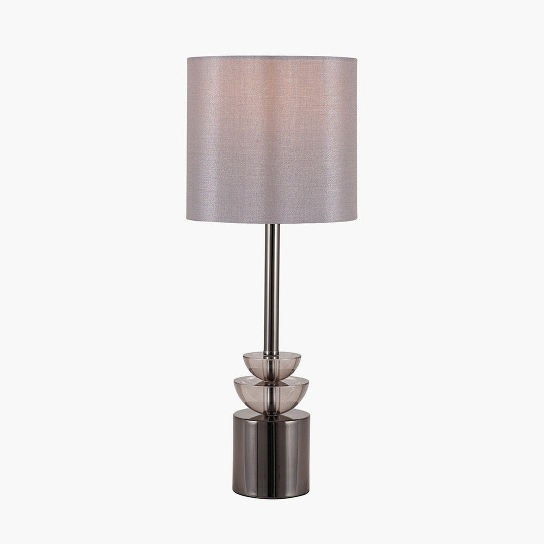 Arran bordlampe 45 cm - Røykfarget/Grå-Bordlamper-Pacific Lifestyle-Messing / Grå-30-799-C-Lightup.no