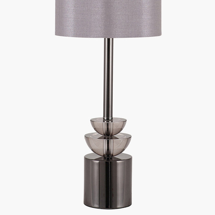 Arran bordlampe 45 cm - Røykfarget/Grå-Bordlamper-Pacific Lifestyle-Messing / Grå-30-799-C-Lightup.no