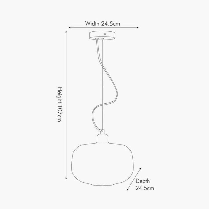 Azores takpendel 25 cm - Røykfarget-Takpendler-Pacific Lifestyle-Røyk-35-361-K-Lightup.no