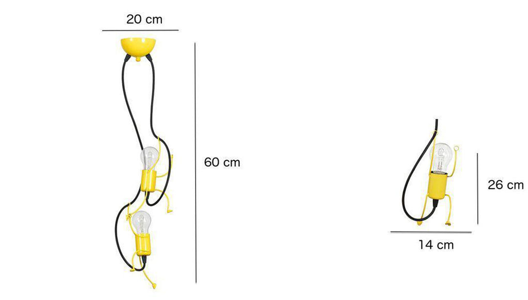 Bobi takpendel 2 lys - Hvit-Takpendler-Emibig-Hvit-538/2-Lightup.no