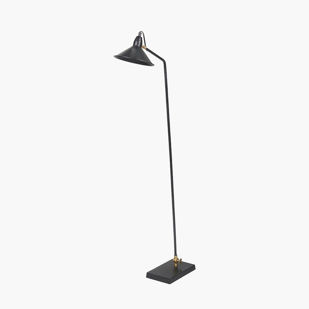 Canton gulvlampe - Svart/Messingfarget-Gulvlamper-Pacific Lifestyle-Svart / Messing-32-164-C-Lightup.no