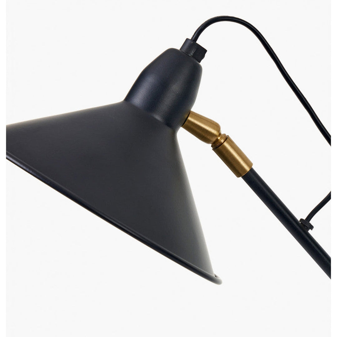 Canton gulvlampe - Svart/Messingfarget-Gulvlamper-Pacific Lifestyle-Svart / Messing-32-164-C-Lightup.no