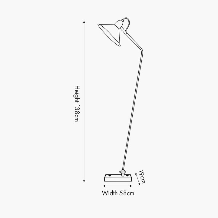 Canton gulvlampe - Svart/Messingfarget-Gulvlamper-Pacific Lifestyle-Svart / Messing-32-164-C-Lightup.no