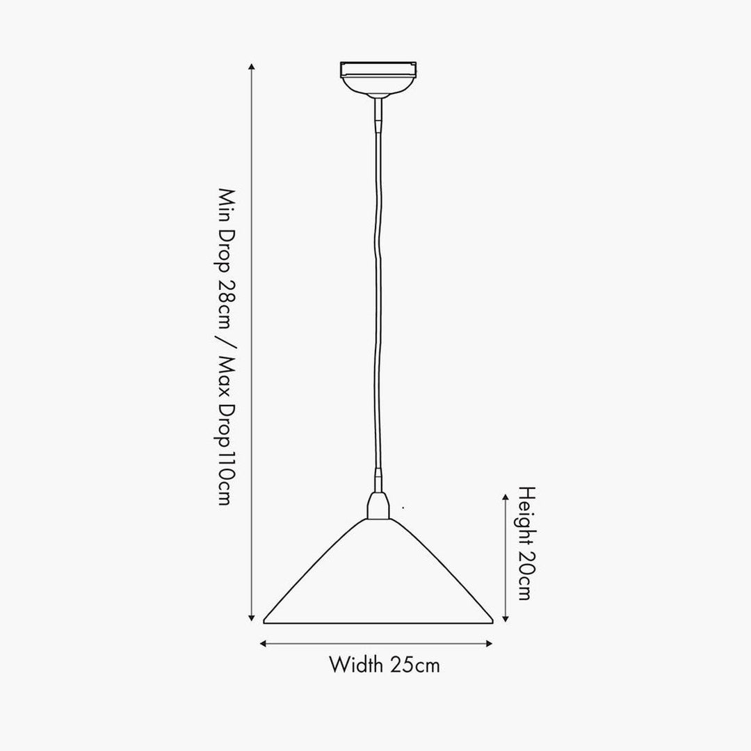 Canton takpendel 25 cm - Svart/Messingfarget-Takpendler-Pacific Lifestyle-Svart / Messing-35-386-Lightup.no