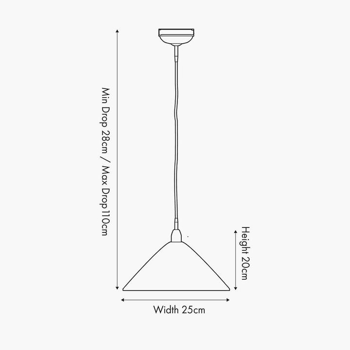 Canton takpendel 25 cm - Svart/Messingfarget-Takpendler-Pacific Lifestyle-Svart / Messing-35-386-Lightup.no