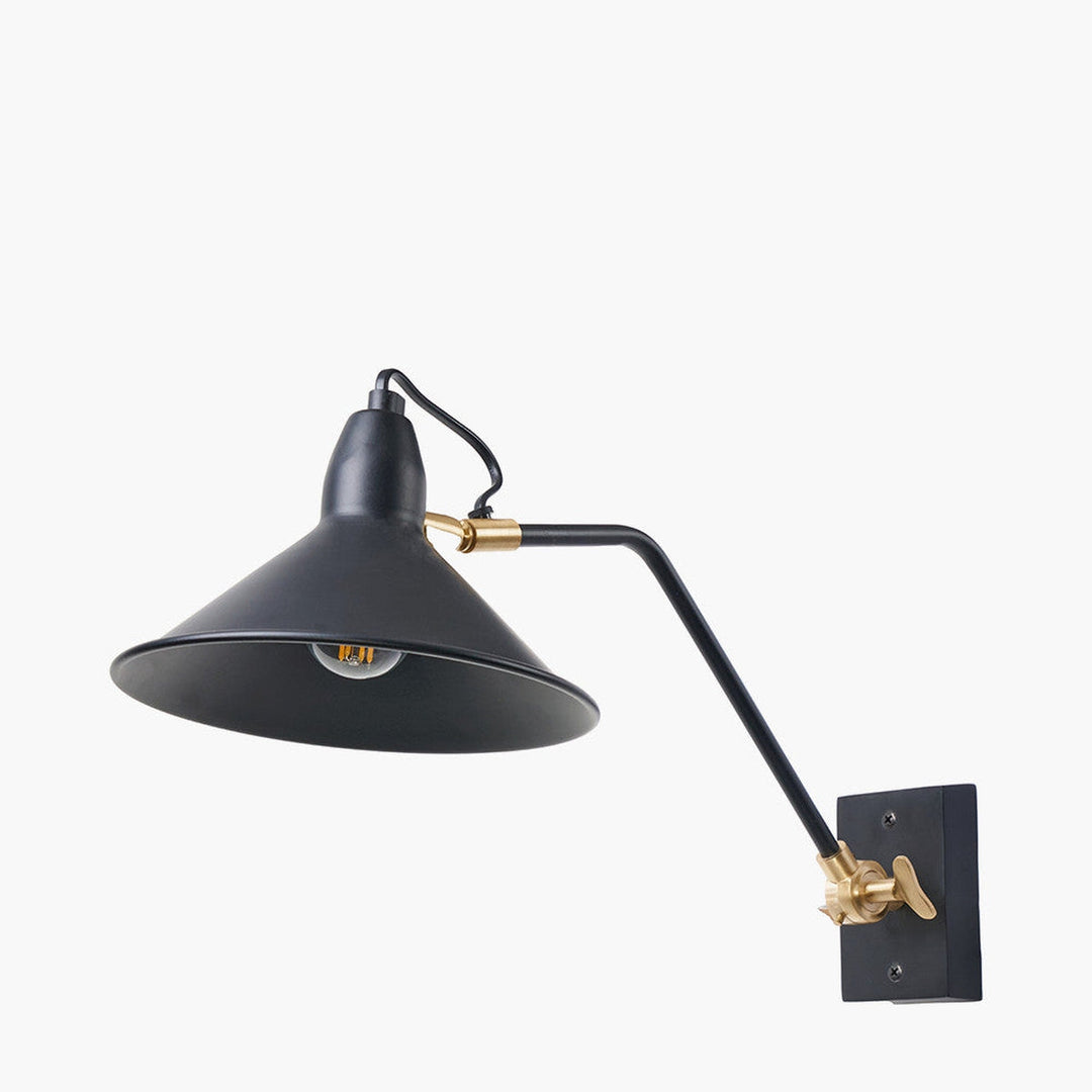 Canton vegglampe - Svart/Messingfarget-Vegglamper-Pacific Lifestyle-Svart / Messing-39-023-Lightup.no