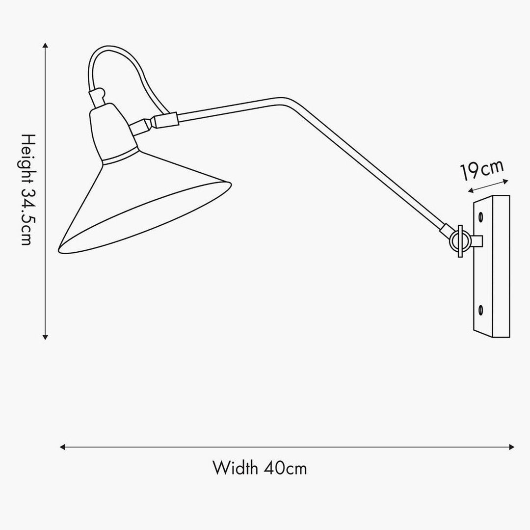 Canton vegglampe - Svart/Messingfarget-Vegglamper-Pacific Lifestyle-Svart / Messing-39-023-Lightup.no