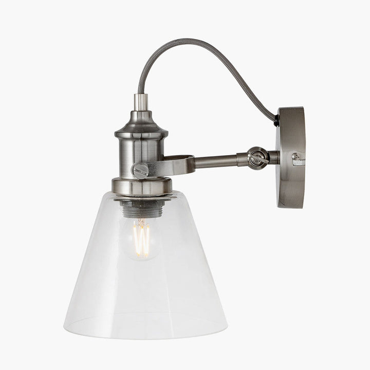 Chaplin vegglampe - Krom/Klart glass-Vegglamper-Pacific Lifestyle-Krom / Klar-39-017-Lightup.no