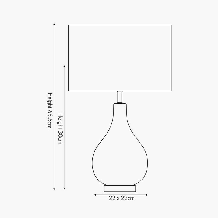 Charlotte bordlampe 69 cm - Glass/Hvit-Bordlamper-Pacific Lifestyle-Hvit-4080-C-Lightup.no