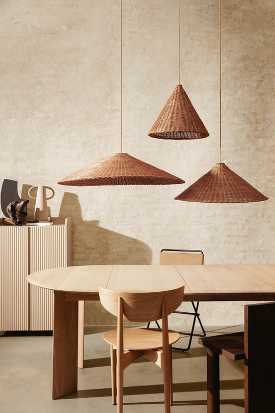 Dou Lampshade Natural - 90 cm-Takpendler-Ferm Living-Natur-Feg__1104263917-Lightup.no