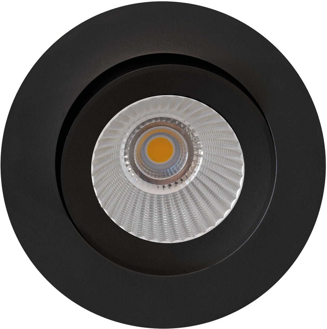 E95 lavtbyggende downlight 1800-3000 Kelvin dim to warm RA95 5W - Svart-Downlight lavtbyggende-NorDesign-Svart-500950505-Lightup.no