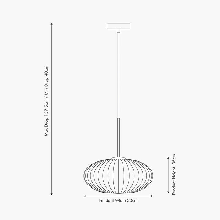 Emilia takpendel 30 cm ribbet glass - Opal/Messingfarget-Takpendler-Pacific Lifestyle-Messing / Opal-35-324-Lightup.no