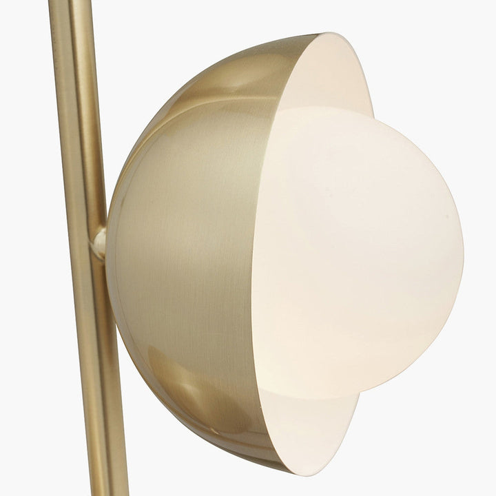 Estelle gulvlampe 141 cm - Opal/Messingfarget-Gulvlamper-Pacific Lifestyle-Messing / Opal-32-142-C-Lightup.no