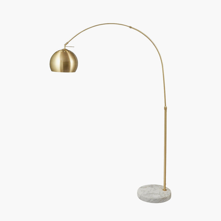 Feliciani gulvlampe 175 cm - Messing/Marmor-Gulvlamper-Pacific Lifestyle-Messing / Marmor-32-146-C-Lightup.no