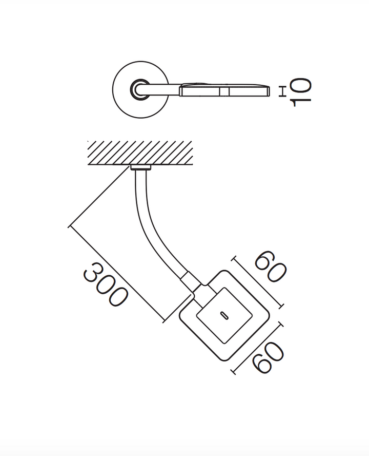 Flos Minikelvin Flex Integrert - Black-Vegglamper-Flos-Svart-Fls__F9463030-Lightup.no