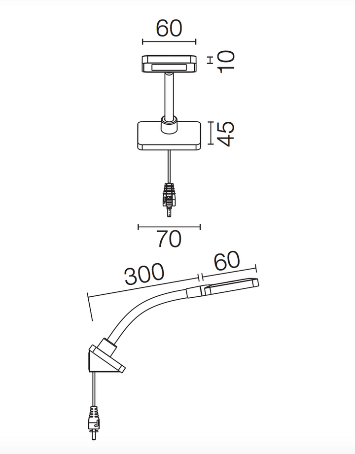 Flos Minikelvin Wall Flex - Black-Vegglamper-Flos-Burgunder-Fls__F4185030-Lightup.no