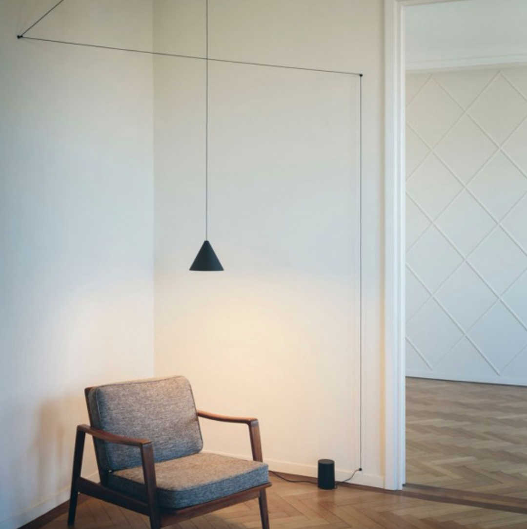 Flos String Light taklampe - Cone - 12m - Flos-Takpendler-Flos-Svart-Fls__F6487030-Lightup.no