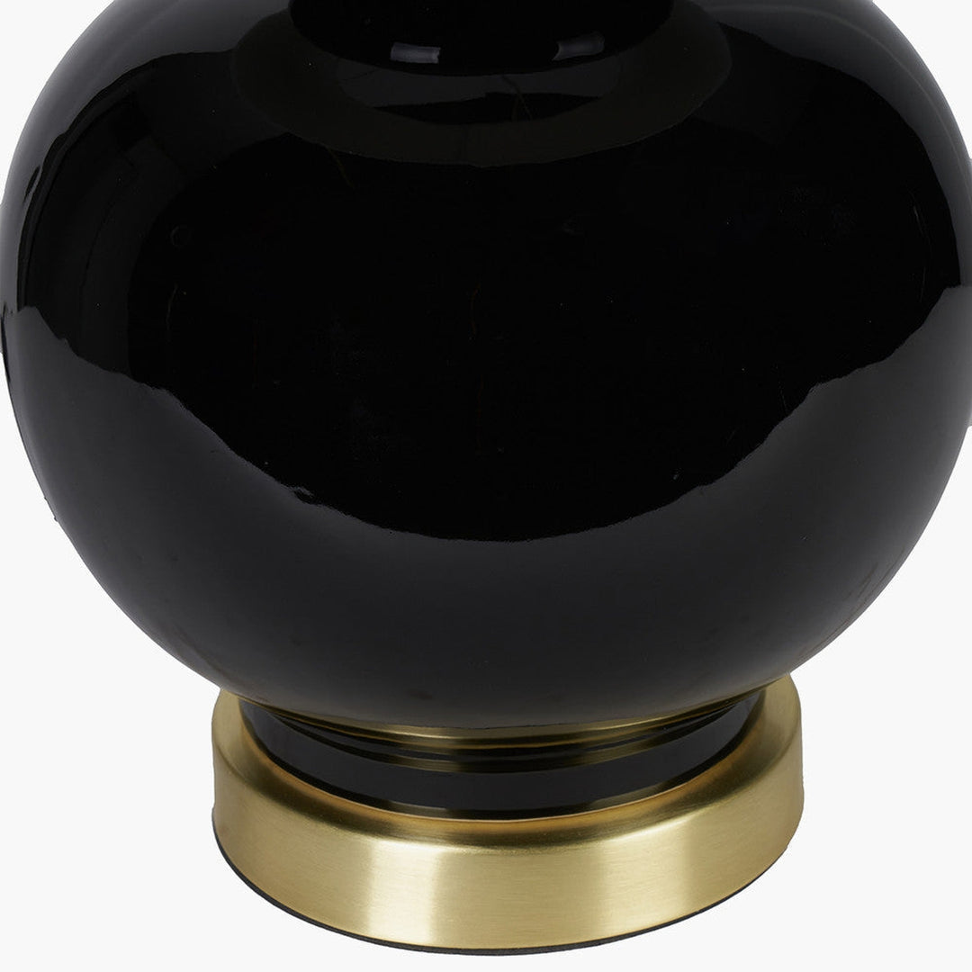 Gatsby bordlampe 63,5 cm - Svart/Hvit/Messingfarget-Bordlamper-Pacific Lifestyle-Svart / Hvit-30-938-C-Lightup.no