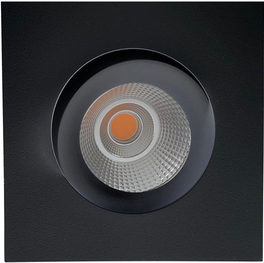 Georgia 360 lavtbyggende downlight firkantet 7W 3000K RA97 Dimbar IP44 - Svart-Downlight lavtbyggende-NorDesign-Svart-191973005+307760180v2-Lightup.no