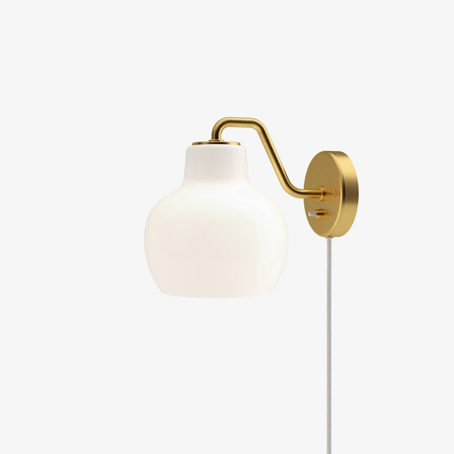 Louis Poulsen VL Ring Crown Vegglampe-Vegglamper-Louis Poulsen-Messing / Opal-LP__5743145450-Lightup.no