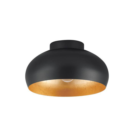 Mogano takplafond 28 cm E27 - Svart/Gullfarget-Taklamper-Eglo-Svart / Gull-900554-Lightup.no