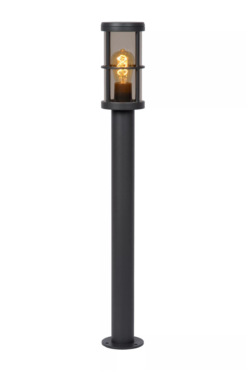 Navi pullert utendørs 90 cm IP54 E27 - Antrasitt-Utebelysning pullert-Lucide-Antrasitt-LC27802/90/29-Lightup.no