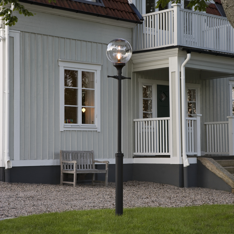 Orion stolpe 240cm - Svart-Utebelysning stolpe-Konstsmide-Svart-468-750-Lightup.no