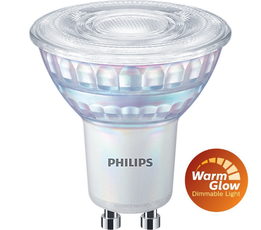 Philips 3,8W (50W), warmglow dimbar GU10 LED RA90-LED-pære GU10-Philips-Hvit-929002065703-Lightup.no