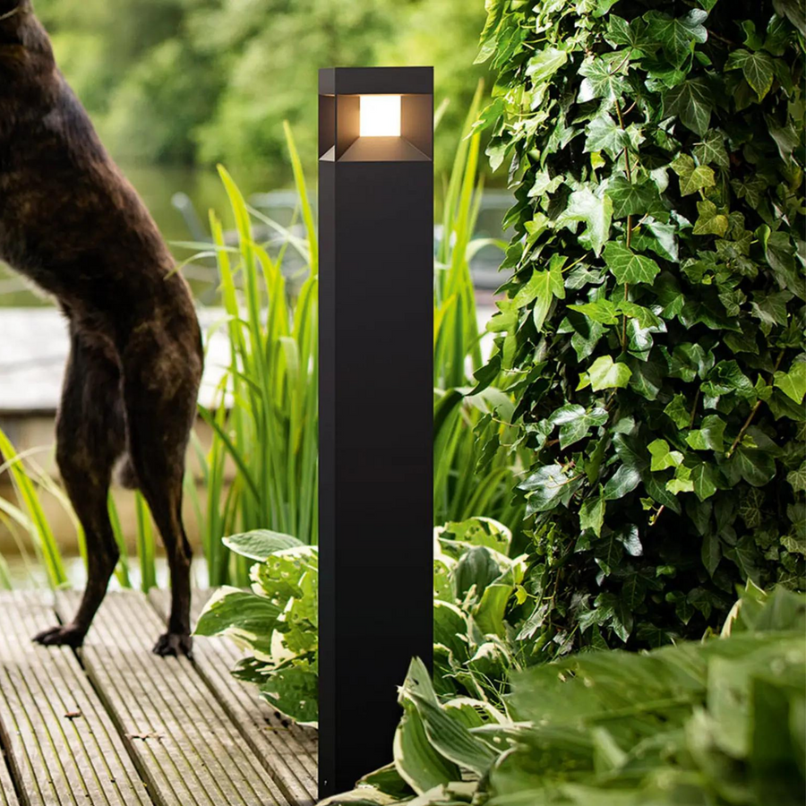 Philips myGarden Parterre LED pullert, Svart-Utebelysning pullert-Philips-Svart-915005378201-Lightup.no