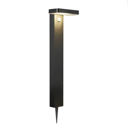 Rica Square pullert solcelle m/bevegelse sensor - Svart-Utebelysning pullert-Nordlux-Svart-2118178003-Lightup.no