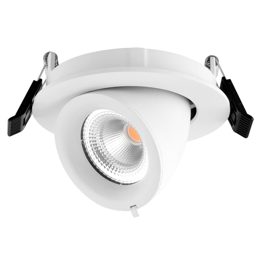 Sargas Rotatable lavtbyggende downlight 8W 2700K Dimbar IP20 - Hvit-Downlight lavtbyggende-Norlux-Hvit-29927-36-3-Lightup.no