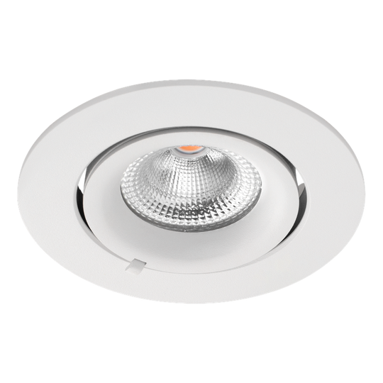 Sargas Rotatable lavtbyggende downlight 8W 2700K Dimbar IP20 - Hvit-Downlight lavtbyggende-Norlux-Hvit-29927-36-3-Lightup.no