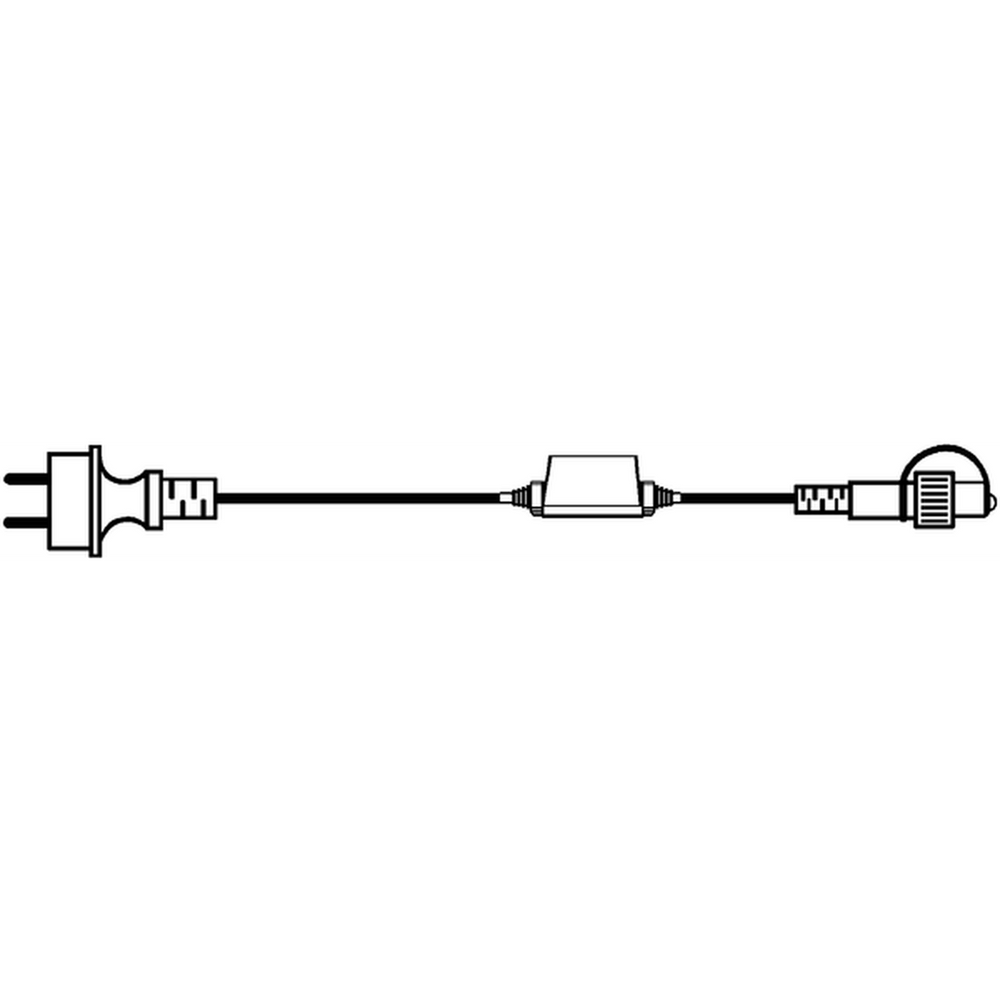 System led startkabel 1,8 meter - Hvit-System LED utendørs julebelysning-Star Trading-Hvit-466-28-Lightup.no