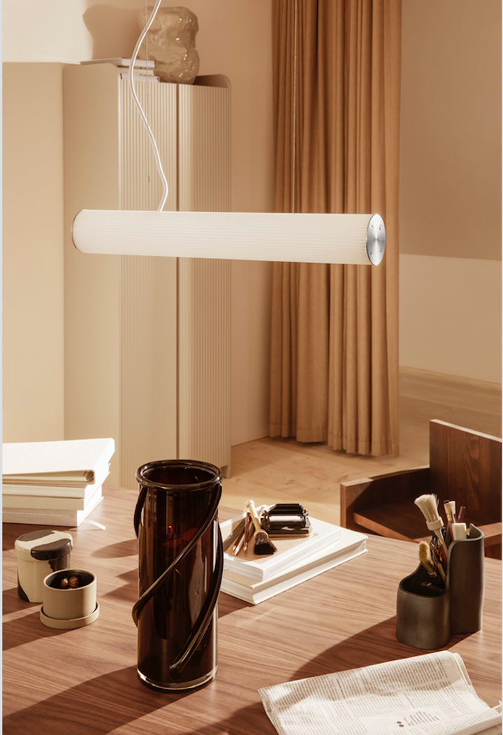 Vuelta takpendel 60cm - hvit /messing-Takpendler-Ferm Living-Messing / Opal-Feg__1104263510-Lightup.no